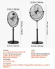VEVOR Industrieller Standventilator, 560 mm Ventilator, Produktbild-Vorschau 7