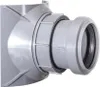 A close-up view of a gray plumbing fitting, likely a pipe connector or adapter, against a white background. Náhled obrázku produktu