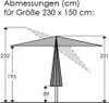 Schneider Sonnenschirm Cordoba natur 230 x 150 cm Produktbild-Vorschau 12