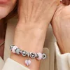 Slide Charm Herz von PANDORA aus 925er Silber, rosa Opal, Produktbild-Vorschau 7