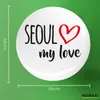 Huuraa Button Seoul my love 59mm rund mit Sicherheitsnadel Produktbild-Vorschau 3