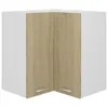 vidaXL Rohová nástěnná skříňka Sonoma dub 57x57x60 cm Náhled obrázku produktu 14