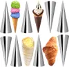 20 Stück Edelstahl Cannoli Form Röhren - Kegel Konische Produktbild-Vorschau 2