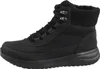 A black Skechers women's boot is shown from the side against a white background. Voir les images du produit