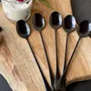 Intirilife set di 6 cucchiai in acciaio inox nero - Anteprima dell’immagine prodotto 5