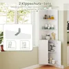 Úzká kuchyňská skříňka COSTWAY 172,5 cm, rohová skříňka se Náhled obrázku produktu 4
