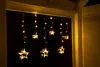 LED Sternen Lichtervorhang warm weiß - 100 cm - Deko Produktbild-Vorschau 3