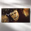Wanduhr Bürouhr Leinwand Bild Quarz 60x30 Porträt dunkle Produktbild-Vorschau 2
