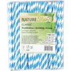 NATURE Star Papiertrinkhalme Classic 197 mm,dunkelblau/weiß Produktbild-Vorschau 2