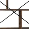 Étagère Charleston 75,5x30x155cm - Bois foncé industriel, Voir les images du produit 8