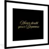 MuchoWow® Gerahmtes Poster Zitat - Zuversicht - Gold - Produktbild-Vorschau 1
