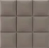 Komvortowy | Polsterpaneel | Wandkissen Velours Grau 50x50 Produktbild-Vorschau 2