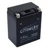 A black battery with white text and symbols on a white background. Náhľad obrázku produktu
