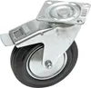 Gummischwenkrad mit Bremse 160 mm, bis 145 kg Produktbild-Vorschau 1