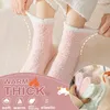 5 Paar Flauschige Kuschelsocken für Damen - Premium Dicke Produktbild-Vorschau 2
