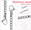 TOAOB 5 Stück Kettenverlängerung Silber Edelstahl Halskette Produktbild-Vorschau 4
