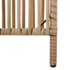 vidaXL Paravent 4 pcs. Beige Poly Rattan Voir les images du produit 6
