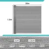 Izrielar 1,5x20m Zaunblende Sichtschutz 150g/m² HDPE Produktbild-Vorschau 2