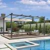 PURPLE LEAF Aluminium Pergola 3.65 x 4.85 m Wasserdicht Produktbild-Vorschau 2
