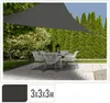 ProGarden Sonnensegel 3x3x3 m Dunkelgrau Dreieckig Produktbild-Vorschau 2