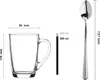 GLASMARK® Glasbecher 6-Set 300 ml mit 6 Langlöffel Große Produktbild-Vorschau 2
