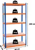 Scaffale in metallo Aga 180x90x40 cm 5 ripiani Anteprima dell’immagine prodotto 3