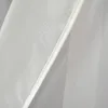 A close-up view of white sheer fabric, likely a curtain, with a decorative trim. Produktbild-Vorschau