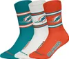 Huddle Uni Freizeitsocken Miami Dolphins Crew 3-Pack Produktbild-Vorschau 4