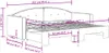 vidaXL Letto da giorno allungabile grigio scuro 80x200 cm Anteprima dell’immagine prodotto 8
