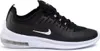A side view of a black and white Nike Air Max Axis shoe against a white background. Voir les images du produit