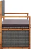 vidaXL Banc avec espace de rangement 115 cm Poly rotin bois Voir les images du produit 3