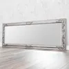 Eleganter Barock Spiegel BESSA 140x50cm silber-antik Produktbild-Vorschau 3