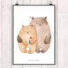 Mr. & Mrs. Panda Bild Bären Liebe DIN A4 - Weiß - Geschenk, Produktbild-Vorschau 2