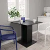 vidaXL Tavolo da pranzo nero 80x80x75 cm materiale a base Anteprima dell’immagine prodotto 2