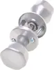 A silver-colored door knob set with a rosette and visible mechanism, presented against a white background. Podgląd zdjęcia produktu