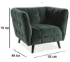 Fotel do salonu CASTELLO VELVET 1 zielony Podgląd zdjęcia produktu 5