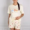 DISNEY Winnie Puuh cremig-gelber Damen-Zweiteiler-Pyjama, Produktbild-Vorschau 5