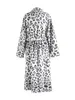Snow Leopard Bademantel Lang S Grau Produktbild-Vorschau 2