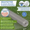 TTL GARDEN Drahtgitter 1m x 25m – 12,7mm Masche verzinkt Produktbild-Vorschau 2