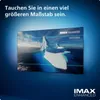 A television screen displaying an image of an iceberg, with marketing text and logos. Produktbild-Vorschau