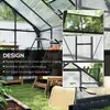 Outsunny Gewächshaus Aluminium Treibhaus mit Dachfenster Produktbild-Vorschau 4