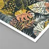 Poster - Poster ohne Rahmen - Blätter modern bunt - 70x100 Produktbild-Vorschau 2
