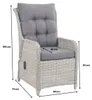 Verstellbarer Gartenstuhl | Dublin | Mystic Grau  | Rattan Produktbild-Vorschau 4