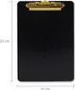Holz-Clipboard SCHWARZ A5-Unterlage mit GOLDENEM Clip Produktbild-Vorschau 8