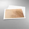 Poster - Poster ohne Rahmen - Sand Schatten Blätter - 70x50 Produktbild-Vorschau 3