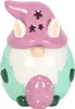 A ceramic gnome figurine with bunny ears, holding an Easter egg. Produktbild-Vorschau