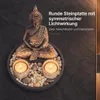 Buddha mit Teelicht 22cm Deko-Statue Deko-Figur Produktbild-Vorschau 5