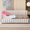 OKWISH Lit Banquette 140x200 cm - Lit avec Éclairage LED et Voir les images du produit 2