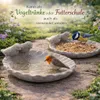 2er Set Vogeltränke „Muschel“ aus Zement – Vogelbad & Produktbild-Vorschau 5