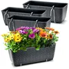 BigDean 4er Set Blumenkästen für Balkon-Geländer - Produktbild-Vorschau 1